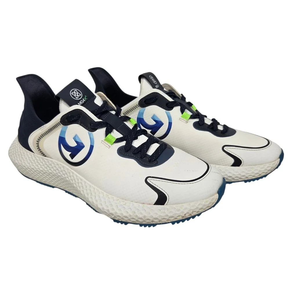 G/FORE MG4X2 Stippled Hybrid Golf Cross Trainer Men 10 White Blue Sneaker Golf